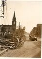 L'église au milieu des décombres de 1940