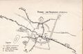 Plan du réseau de Tramway publié dans Principaux Monuments et curiosités de la ville d'Amiens